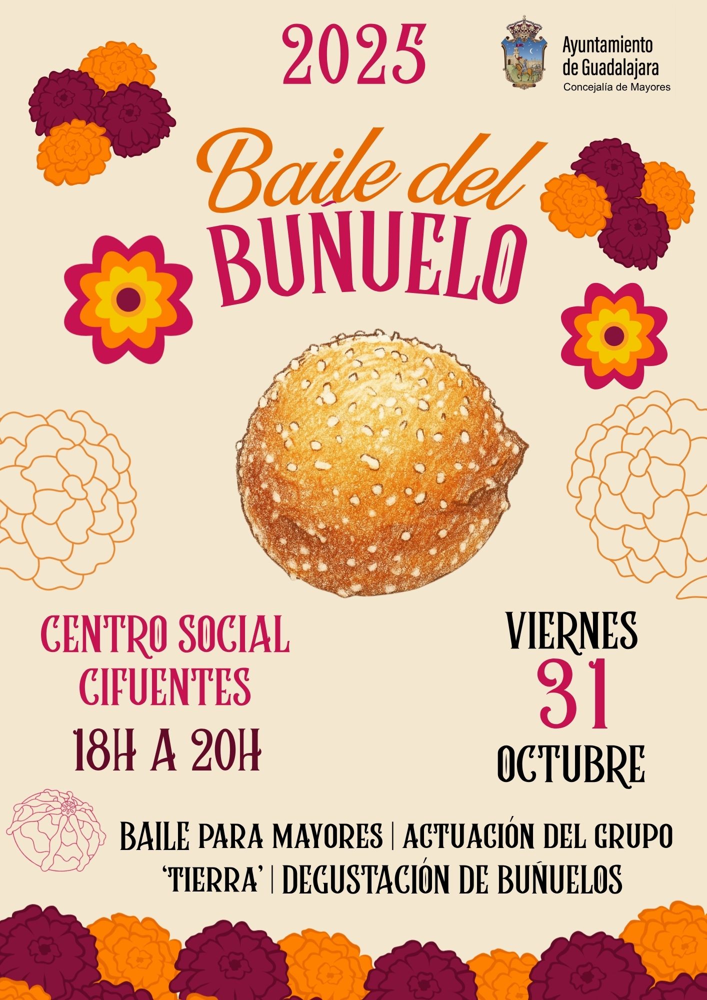 Guadalajara celebra este viernes el tradicional Baile del Buñuelo en el Centro Social Cifuentes