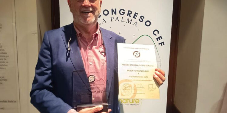 Virgilio Hernando Vañó, Mejor Fotógrafo Nacional 2025 de la CEF: un orgullo para la fotografía de Guadalajara