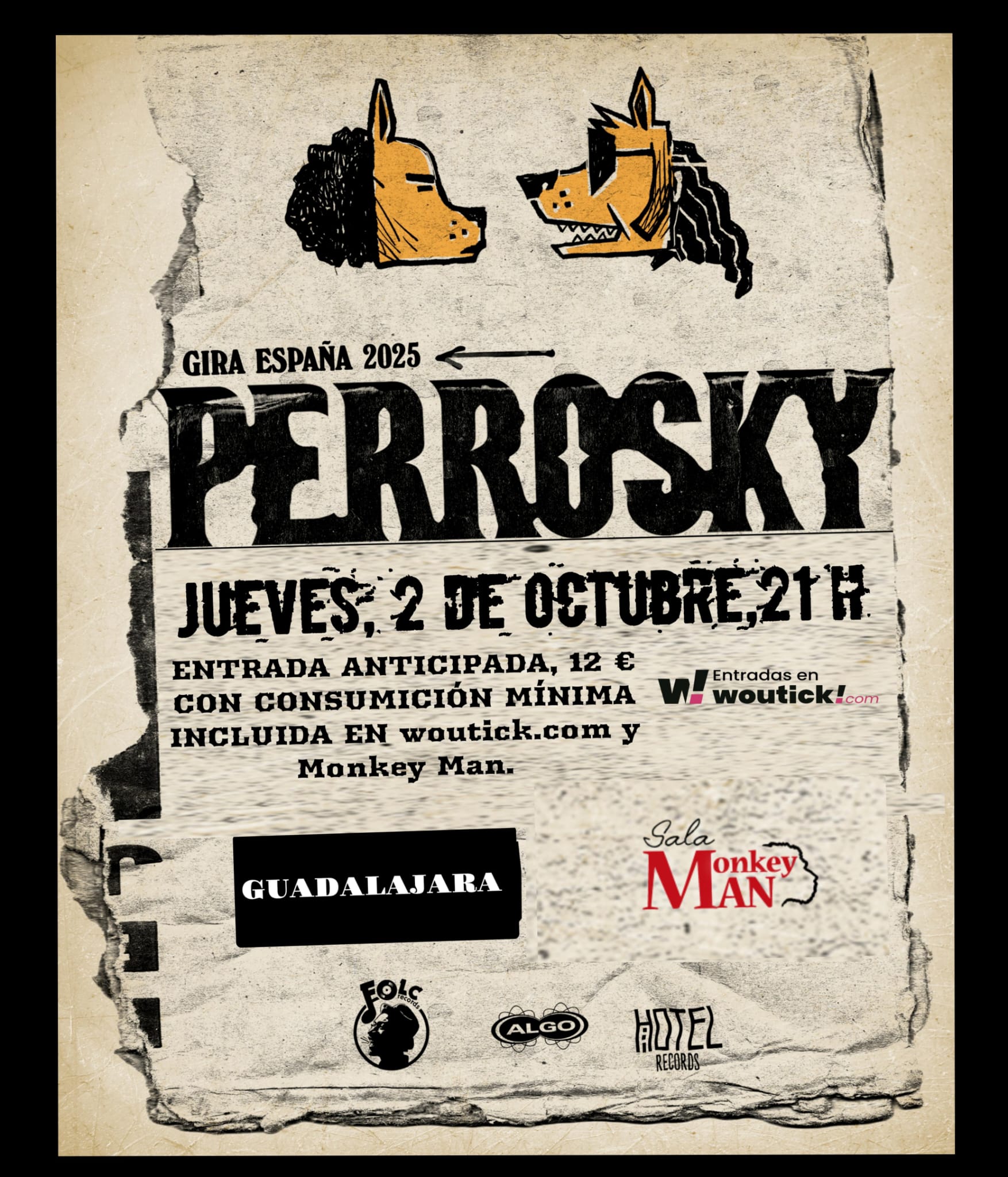 Perrosky trae su rock chileno a Guadalajara con el álbum Dos Caminos