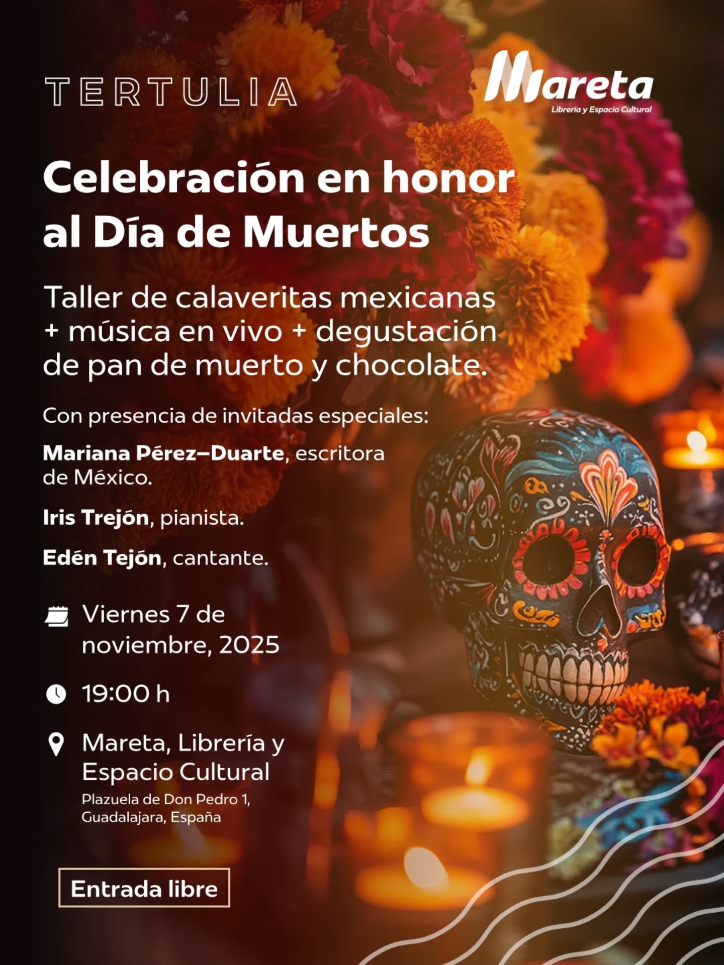 Programación cultural de noviembre 2025 en Mareta