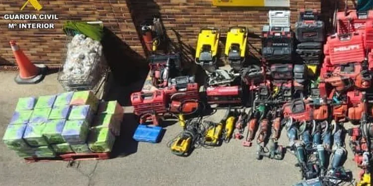 Detenidos 16 implicados en 50 robos en obras de construcción en Madrid, Guadalajara y Toledo