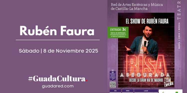 Rubén Faura en Marchamalo: Monólogo de Humor el 8 de Noviembre 2025