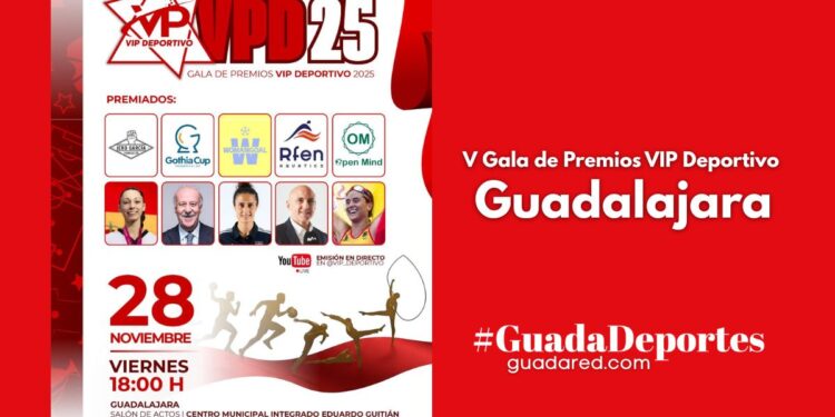 V Gala de Premios VIP Deportivo en Guadalajara: Homenaje al Talento y los Valores del Deporte