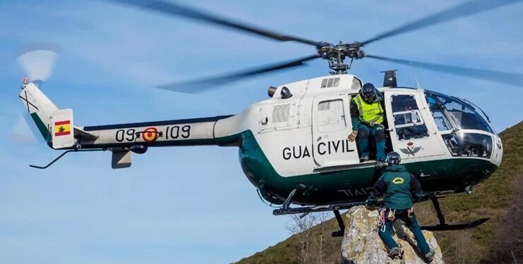 Rescate en el Pico Ocejón: Hombre de 65 años evacuado en helicóptero de la Guardia Civil