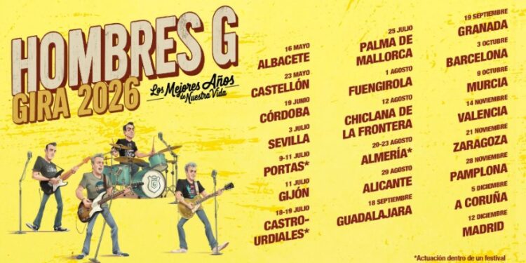 Hombres G anuncia su gira ‘Los Mejores Años de Nuestra Vida 2026’ y llegará a Guadalajara el 18 de septiembre