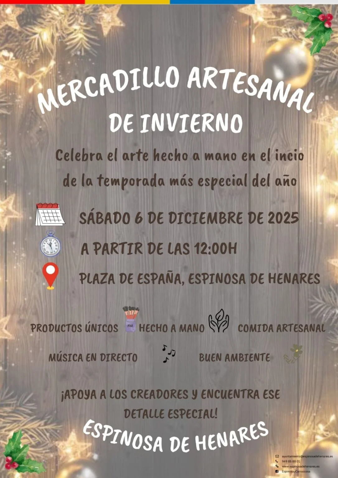 Mercado Artesanal de Invierno en Espinosa de Henares