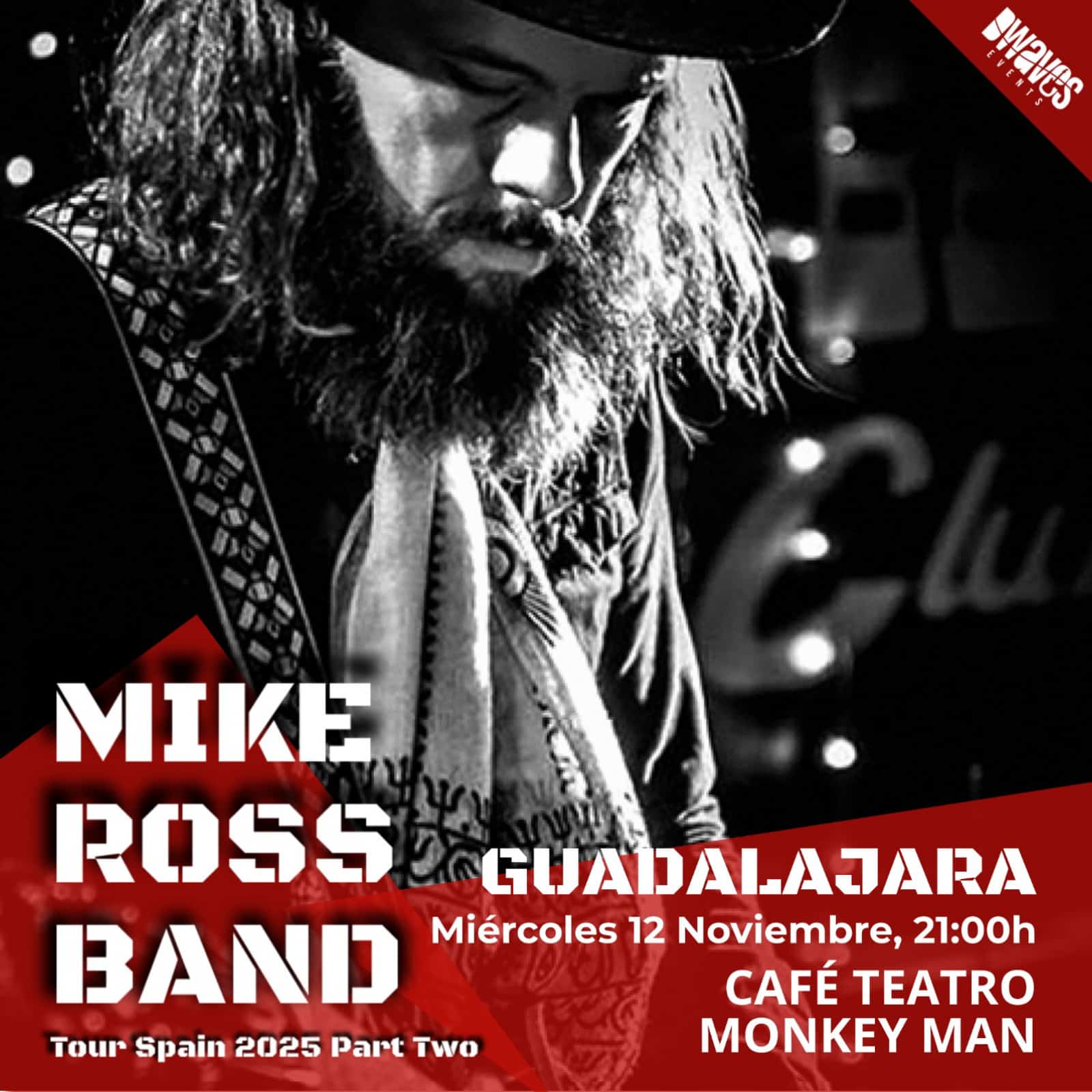 Mike Ross Band en Guadalajara: blues rock en Monkey Man