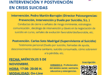 Taller Online y Presencial sobre Intervención en Crisis Suicidas en Molina de Aragón: Formación para Profesionales del Medio Rural