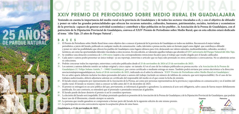 XXIV Premio de Periodismo sobre Medio Rural