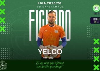 Yelco Ramos refuerza la portería del CD Marchamalo, nuevo fichaje 2025, experiencia y seguridad bajo palos