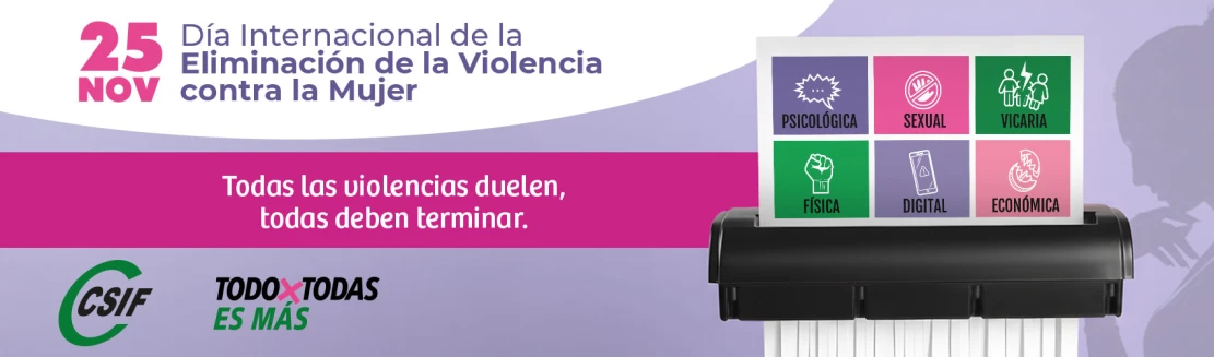 CSIF exige la creación de un delegado/a especializado en igualdad y lucha contra la violencia de género en el ámbito laboral