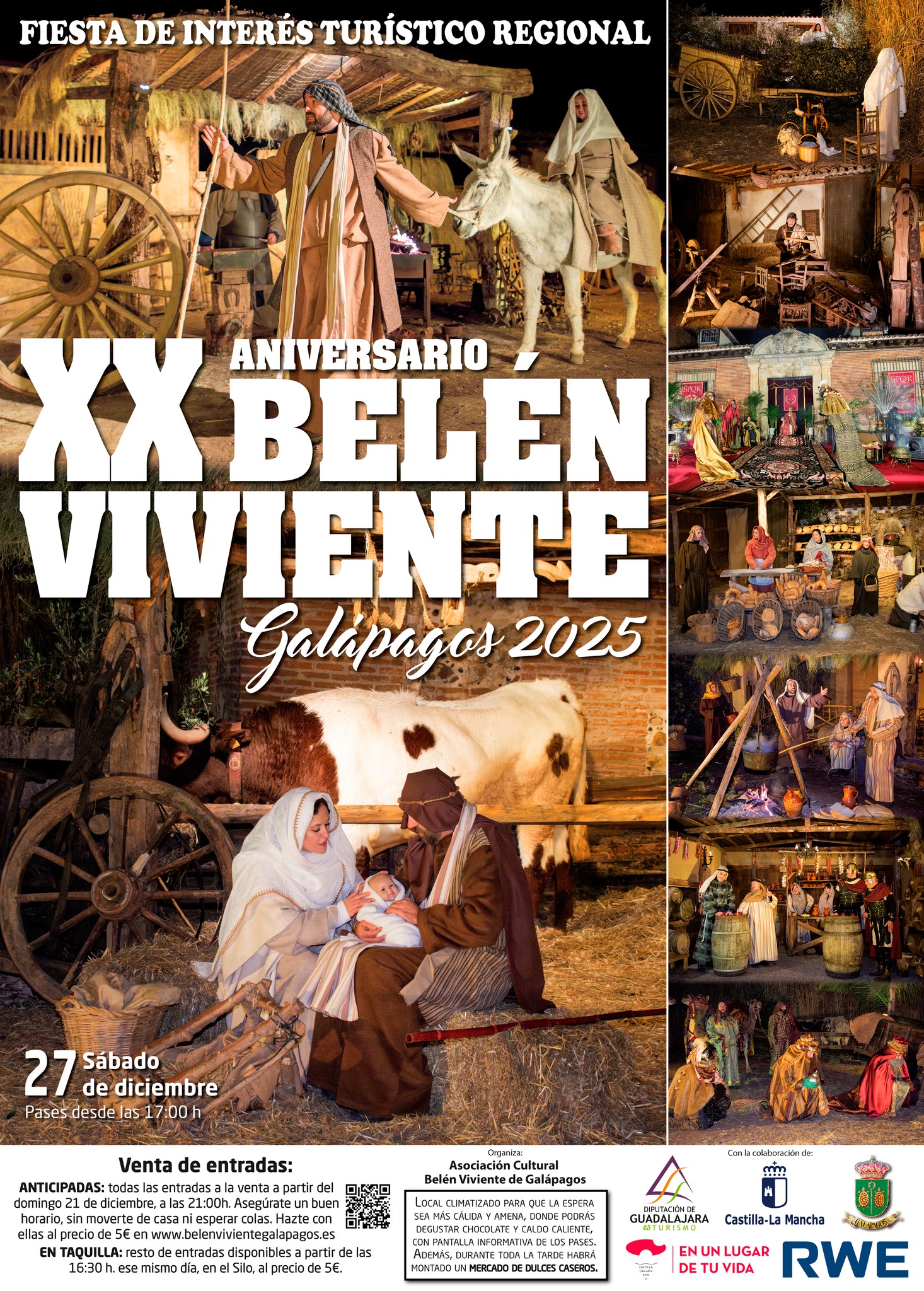La Junta de Castilla-La Mancha Invita a Disfrutar del XX Aniversario del Belén Viviente de Galápagos