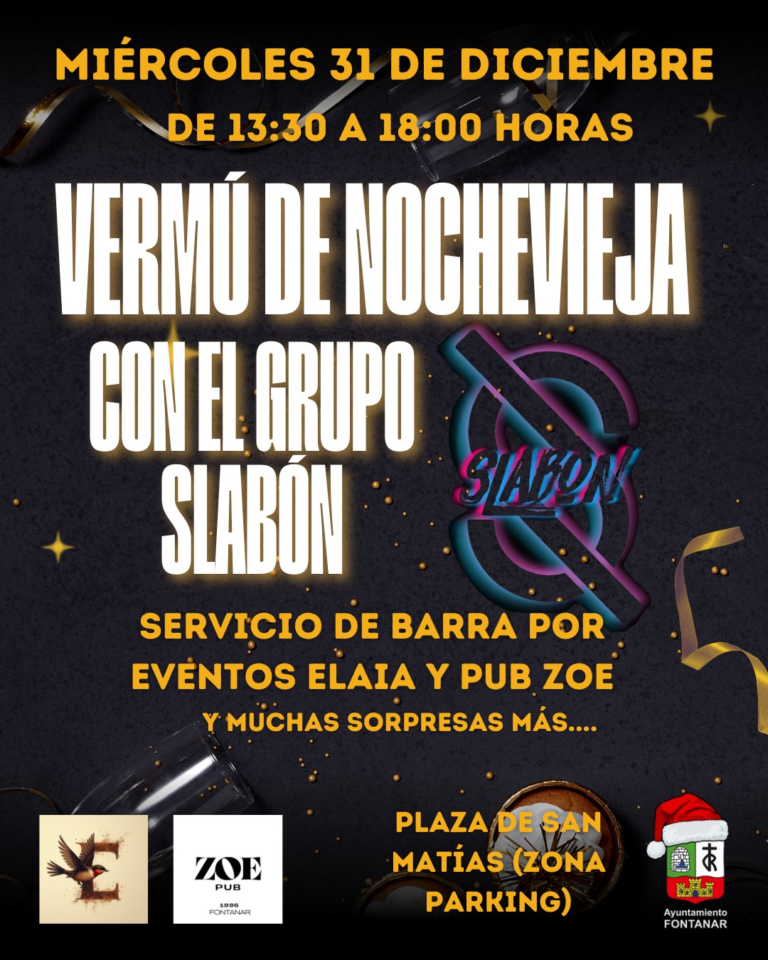 ¡Celebra el Último Día del Año con el Vermú de Nochevieja y Música en Vivo en Fontanar!