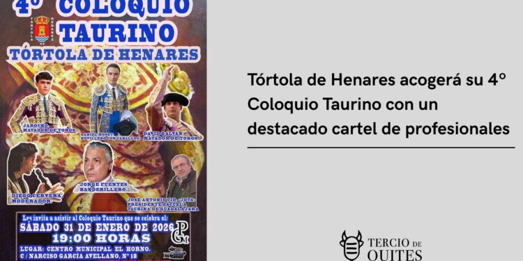 Tórtola de Henares celebra su 4º Coloquio Taurino con figuras del toreo y profesionales del sector