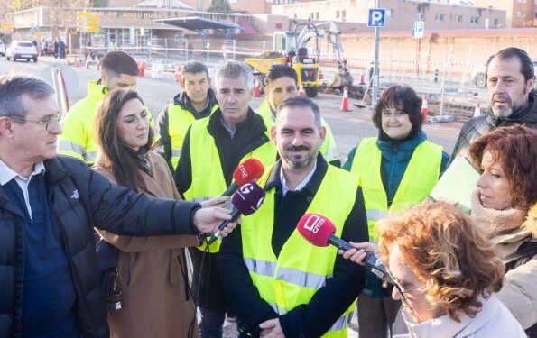 Obras de rehabilitación en la calle Dos de Mayo: nuevo ciclo carril y 53 plazas de aparcamiento en Guadalajara