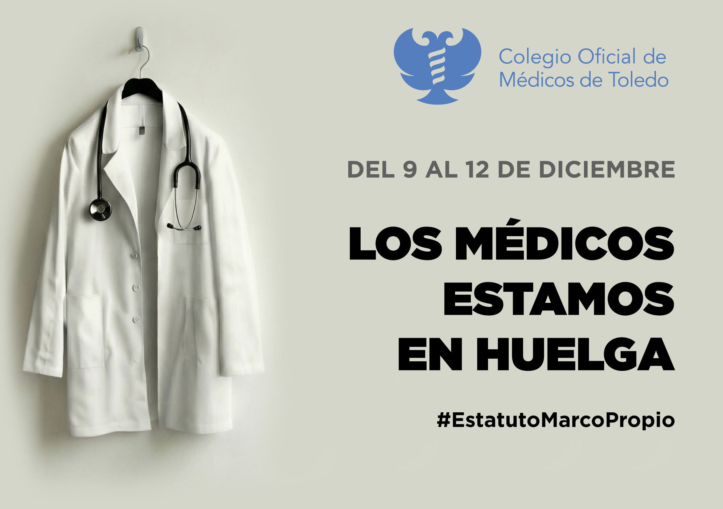 El Colegio de Médicos de Toledo Respalda la Huelga Nacional por el Estatuto Marco Propio y la Reactivación de la Carrera Profesional