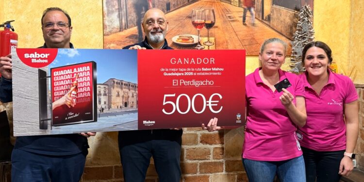 El Perdigacho gana la Ruta Sabor Mahou en Guadalajara con su tapa de pollo y cebolla crujiente