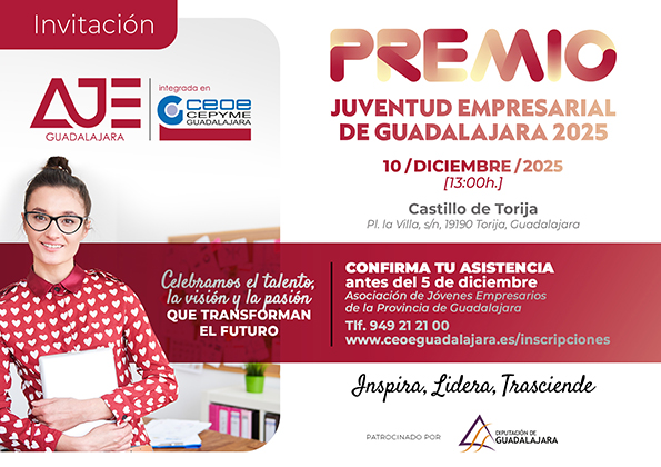 Juan Carlos Pajares, Premio Juventud Empresarial 2025: Reconocimiento al Talento Emprendedor en Guadalajara