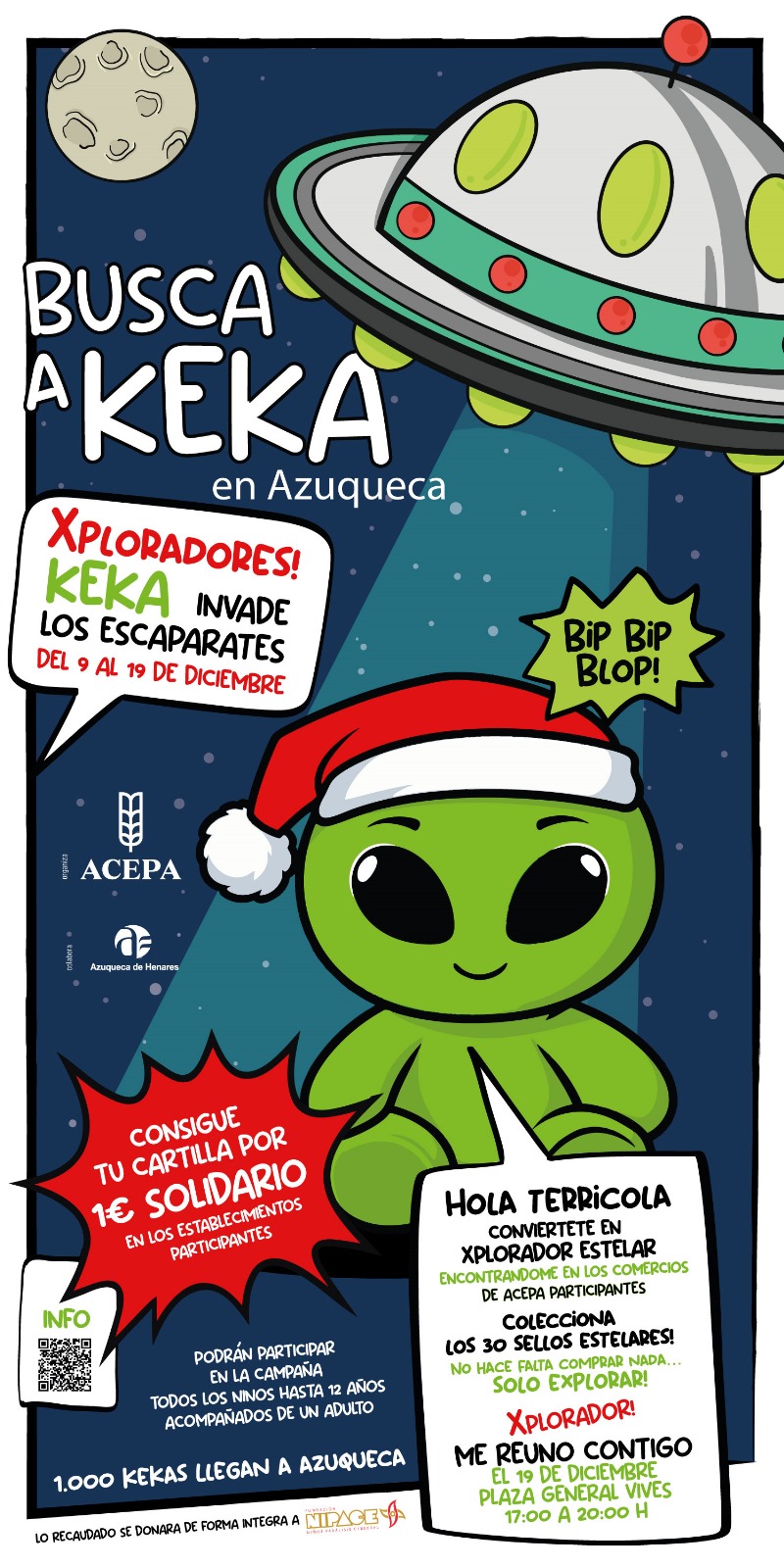 Comercio, diversión y solidaridad se unen este año en la tradicional campaña “Buscando a Keka”