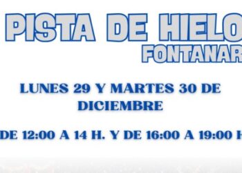 Fontanar inaugura su pista de hielo sintético para disfrutar en las fiestas navideñas