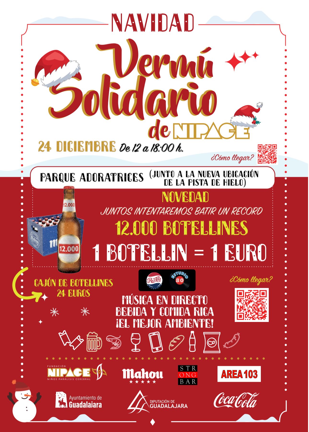 Fundación Nipace presenta el reto solidario de los 12.000 botellines para el Vermú Solidario de Nochebuena 2025