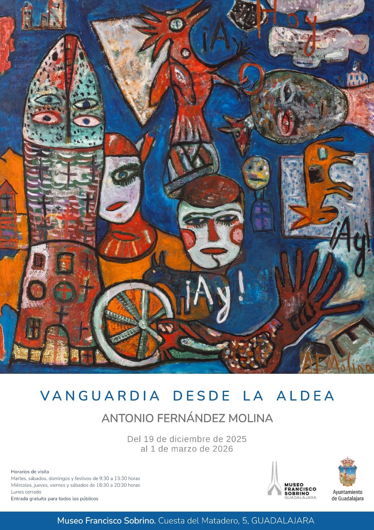 Exposición Antonio Fernández Molina en Guadalajara: 'Vanguardia desde la Aldea' en el Museo Francisco Sobrino