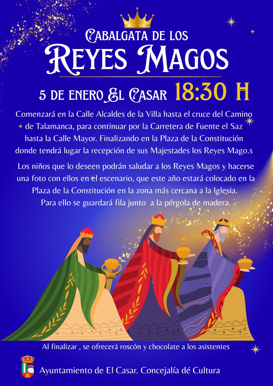 Reyes Magos 2026 en El Casar: Cabalgata, fotos y roscón