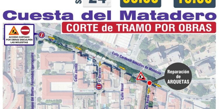 Corte de tráfico en la Cuesta del Matadero de Guadalajara este sábado: horarios y desvíos de la L4
