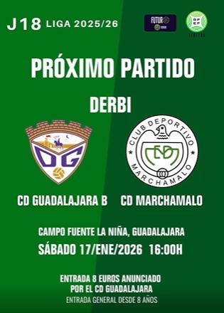 CD Marchamalo busca seguir sumando ante el Dépor Promesas en la Jornada 18
