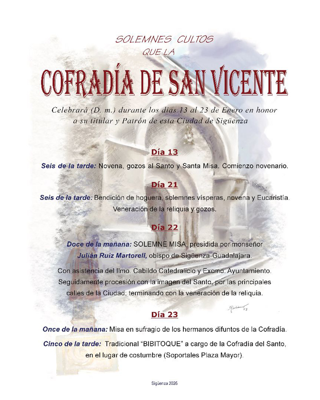  Fiesta Patronal de San Vicente 2026 