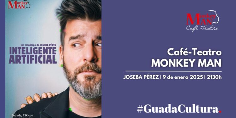 Joseba Pérez lleva su Noche de Comedia a la Sala Monkey Man de Guadalajara con “Inteligente Artificial”