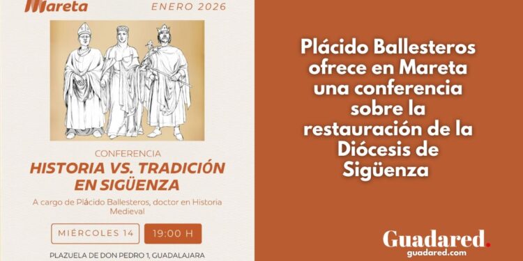 Plácido Ballesteros ofrece en Mareta una conferencia sobre la restauración de la Diócesis de Sigüenza