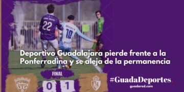 Derrota del Deportivo Guadalajara 0-1 ante la Ponferradina: la permanencia peligra
