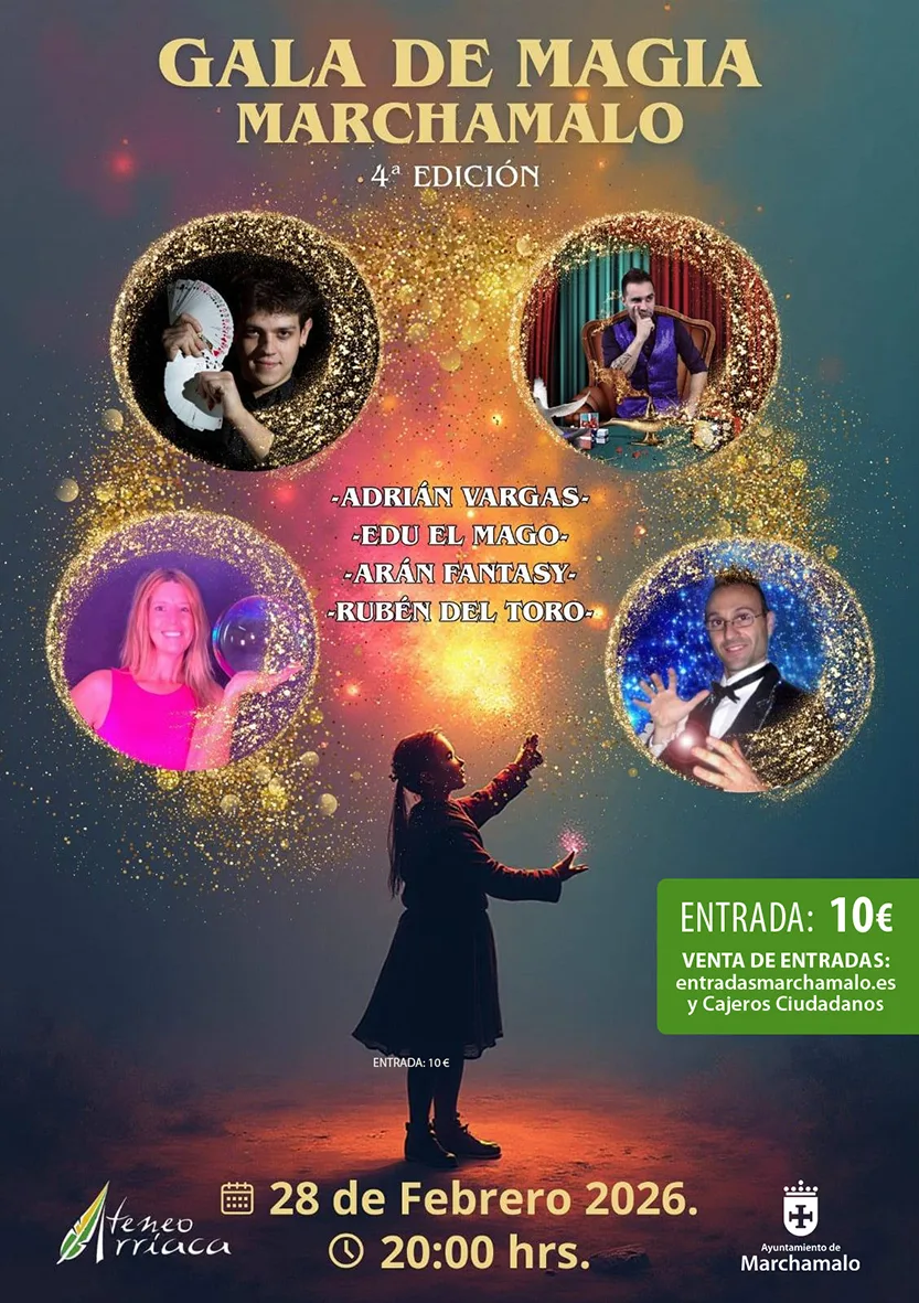 IV Festival de Magia de Marchamalo: espectáculo familiar en el Ateneo Arriaca el 28 de febrero