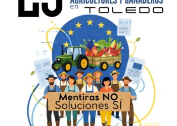 El campo de Guadalajara se moviliza en Toledo por la crisis agraria y los recortes de la PAC