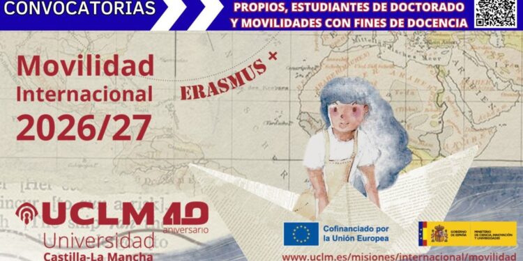Últimos días para solicitar la beca Erasmus+ 2026/27 de la UCLM con destinos internacionales