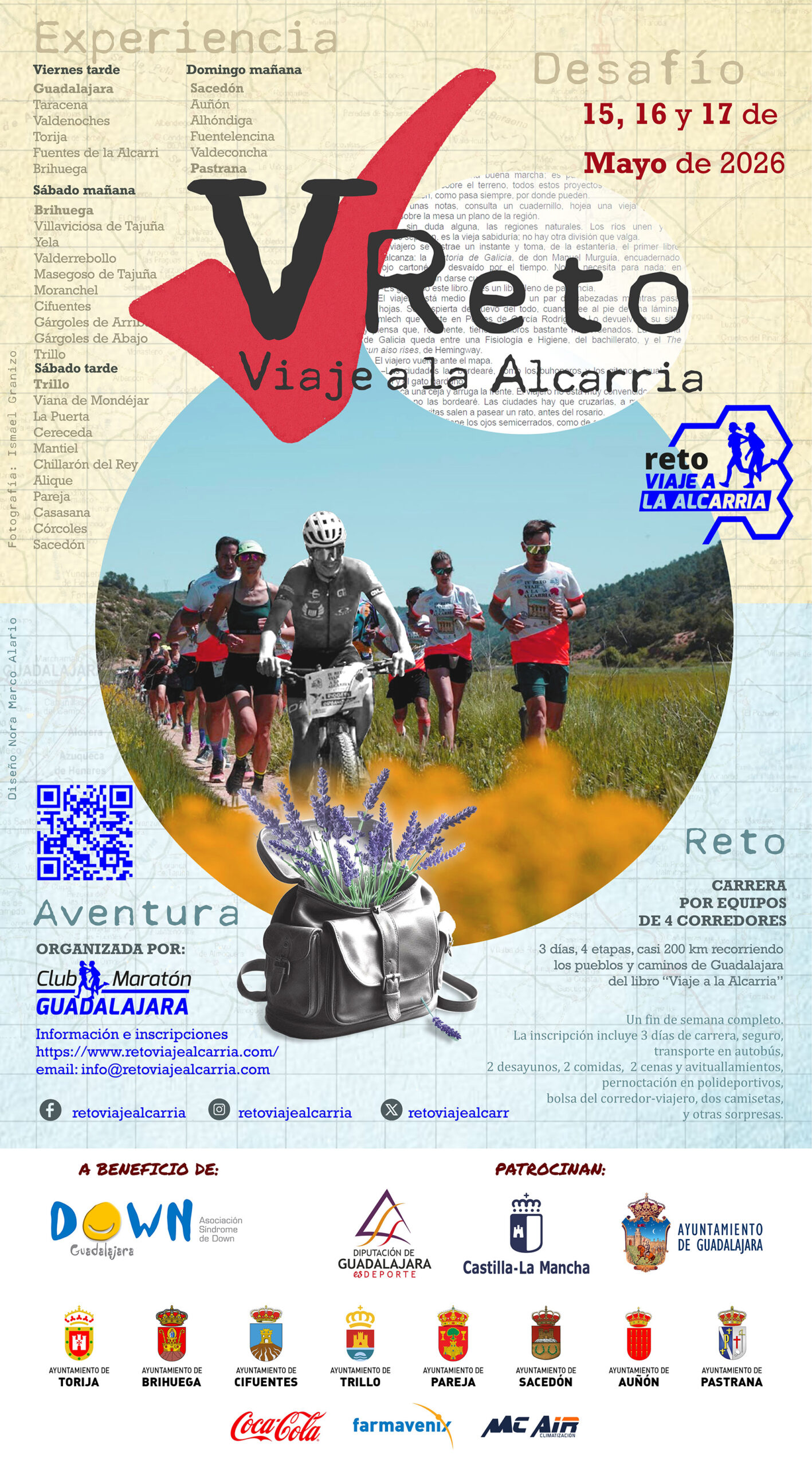 V Reto Viaje a La Alcarria 2026: Carrera por Equipos, Trail Running y Turismo Cultural en Guadalajara