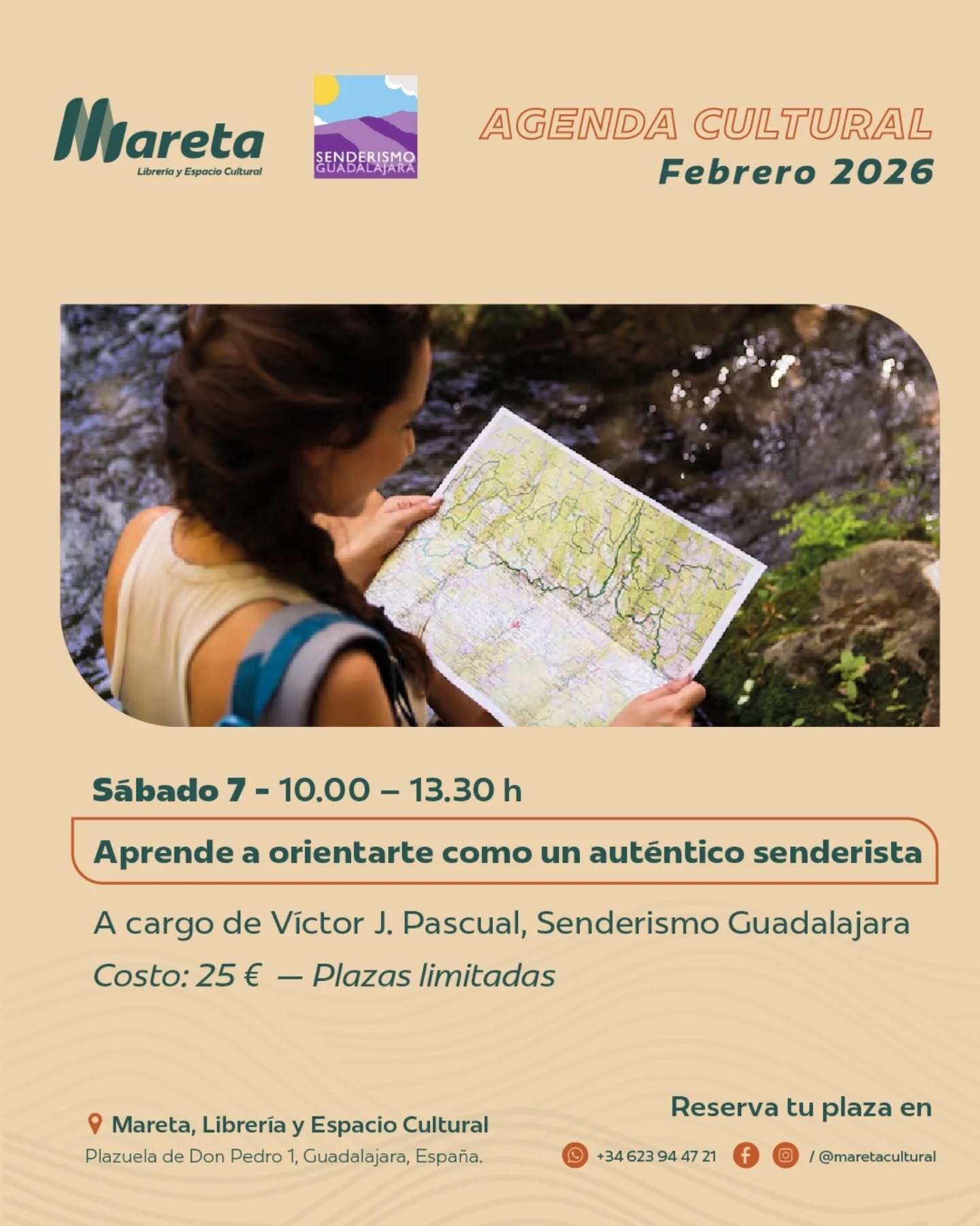 Curso de interpretación de mapas para senderistas en Guadalajara – 7 de febrero