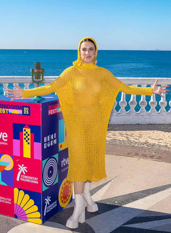 El look de la victoria de Blanca Paloma creado por la marchamalera Paola De Diego