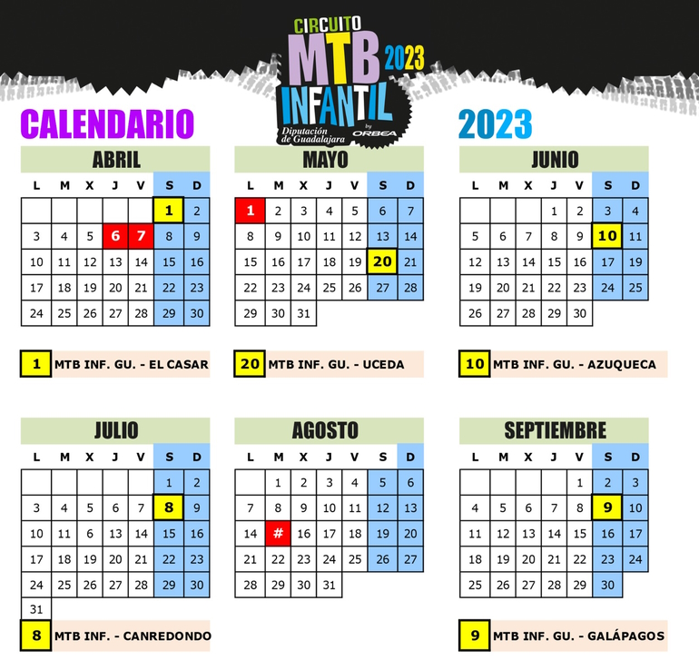 2ª Edición del Circuito MTB Infantil Diputación de Guadalajara by Orbea
