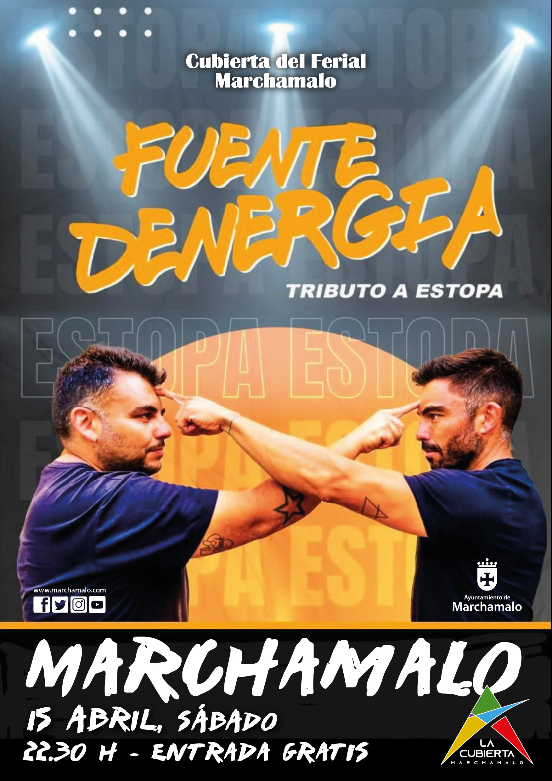 Marchamalo arranca la temporada de conciertos gratuitos en la Cubierta del Ferial con tributo a Estopa