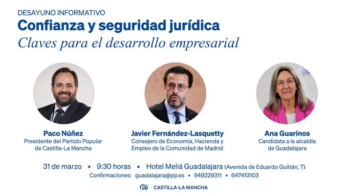 Paco Núñez propone un Valle de Innovación para atraer empresas a CLM