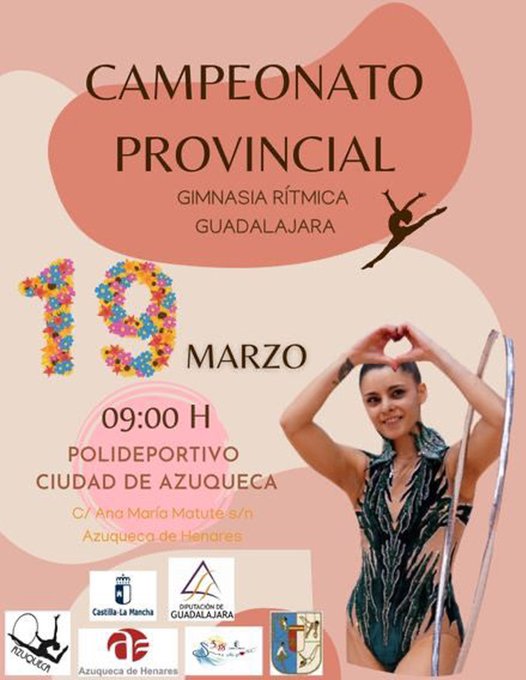 Este fin de semana se celebra el Campeonato Provincial de Gimnasia Rítmica en Azuqueca