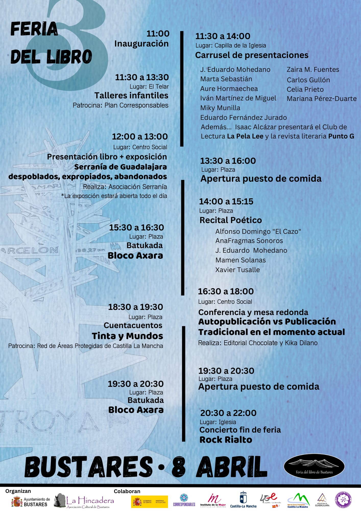 Feria del Libro de Bustares: Un evento literario en la Sierra Norte de Guadalajara