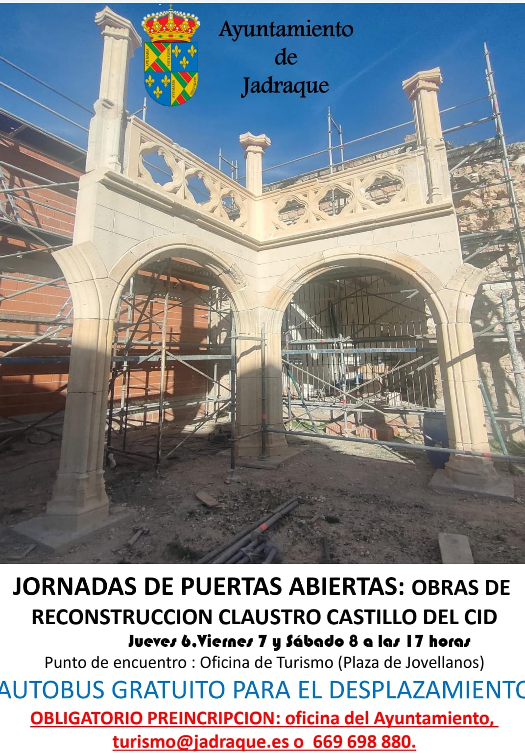 Jornadas de puertas abiertas en el Claustro del Castillo del Cid de Jadraque