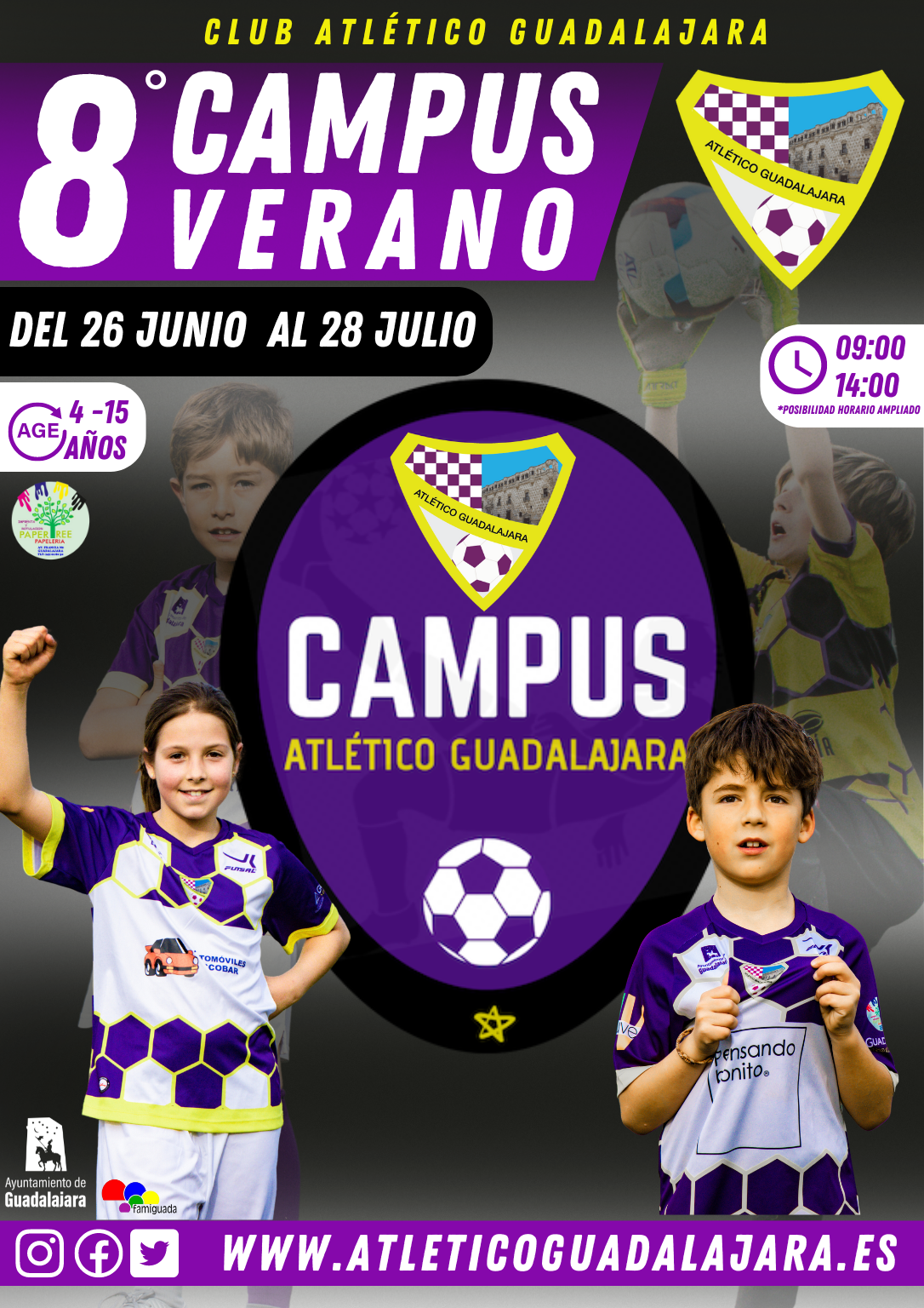CARTEL-8-CAMPUS de futbol de VERANO en guadalajara