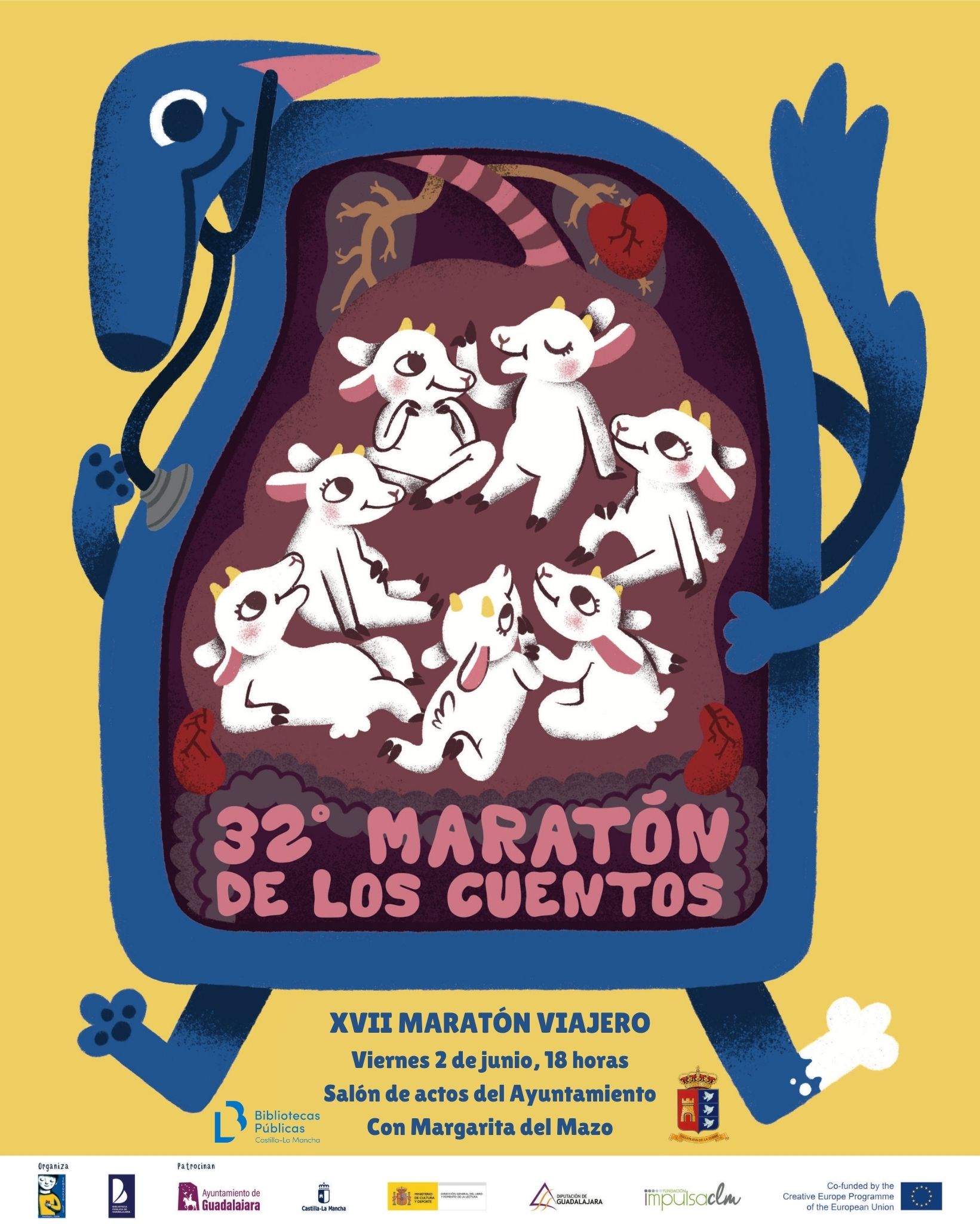 El Maratón Viajero de los Cuentos llega a Villanueva de la Torre con Margarita del Mazo como invitada especial 