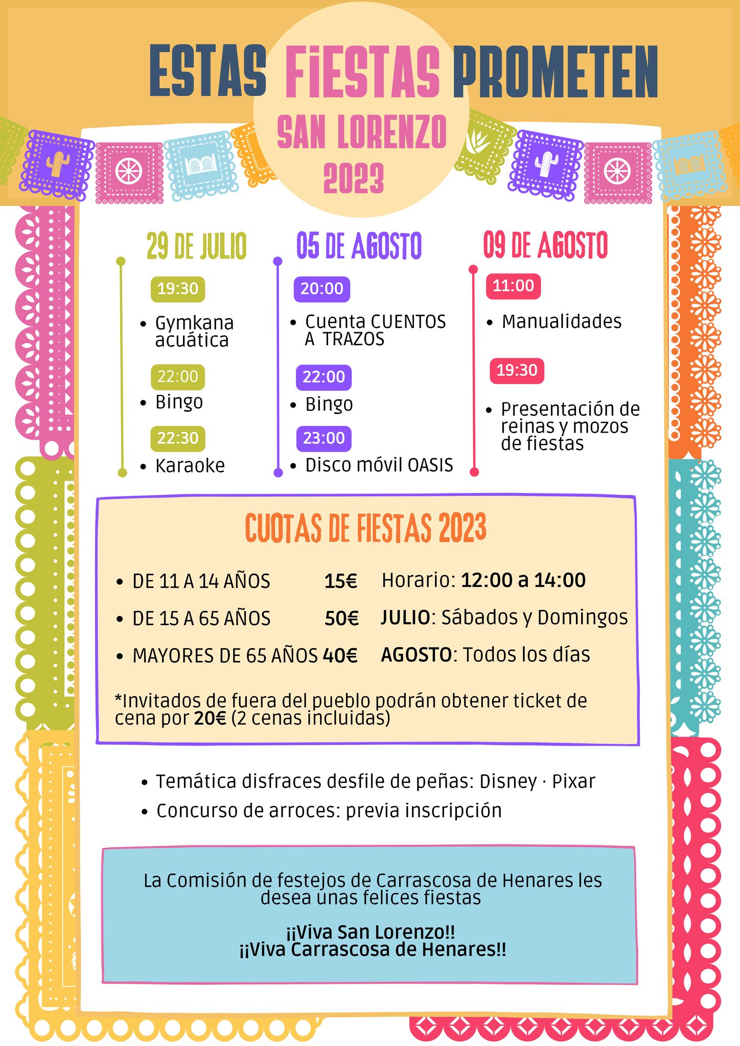 Fiestas 2023 de Carrascosa de Henares