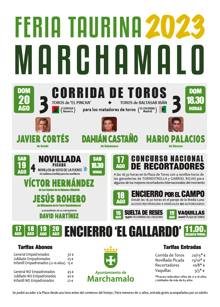 Fiestas de Agosto de Marchamalo 2023: 5 días de diversión y tradición