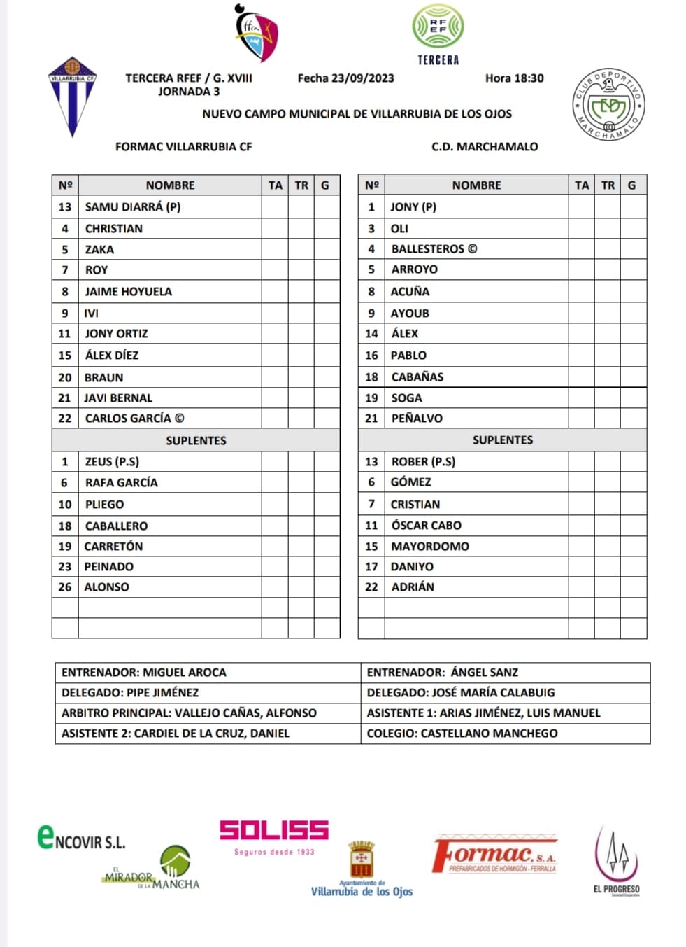 El Villarrubia CF se Impone al CD Marchamalo con un Gol de Último Minuto